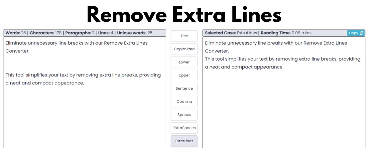Remove Extra Lines